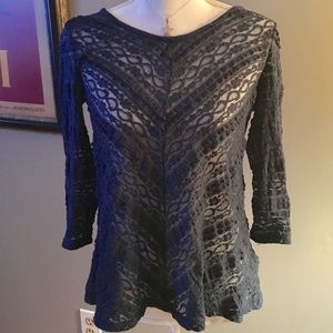 Lilka Blue Lace top from  Anthropology Med